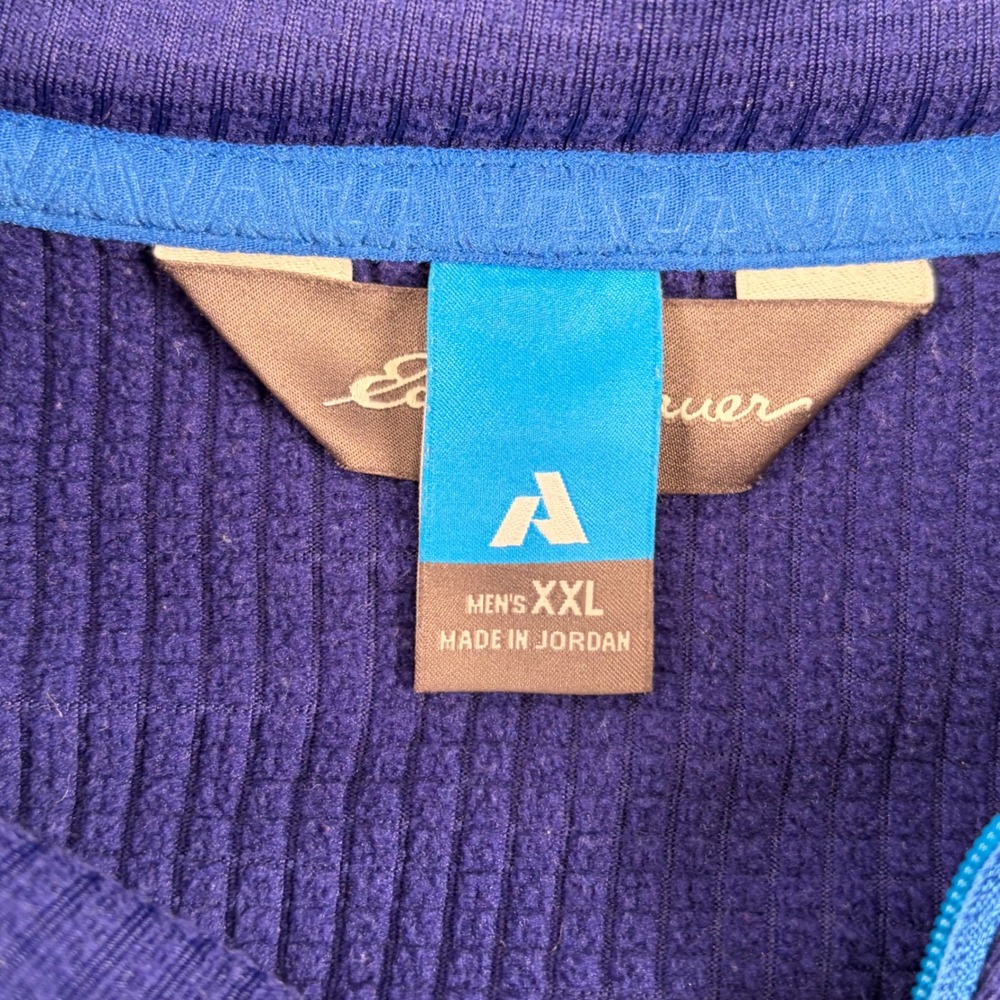 Eddie Bauer First Ascent Pullover Mens XXL Purple FreeHeat 1/4 Zip 13050548 - Picture 2 of 11